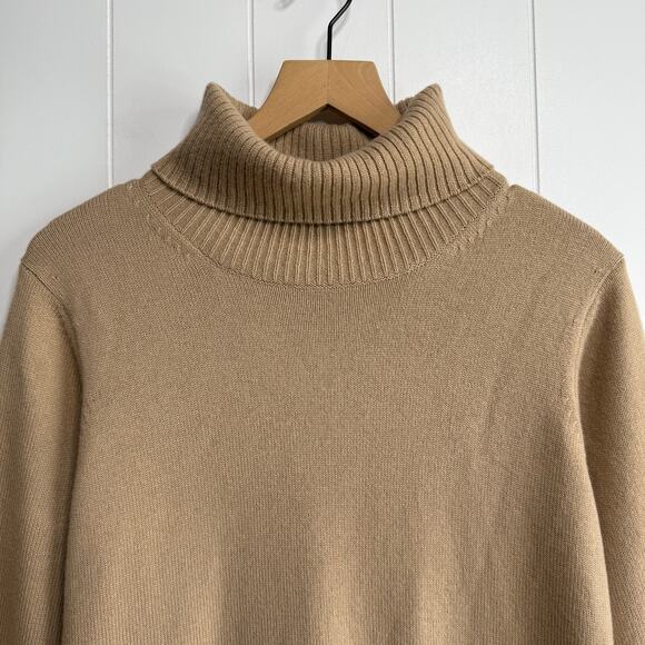 Athleta sweater dress cashmere merino wool knit turtleneck cozy Medium - Picture 4 of 10